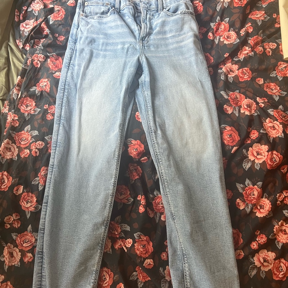 American Eagle Outfitters Light Blue Straight Leg Jeans